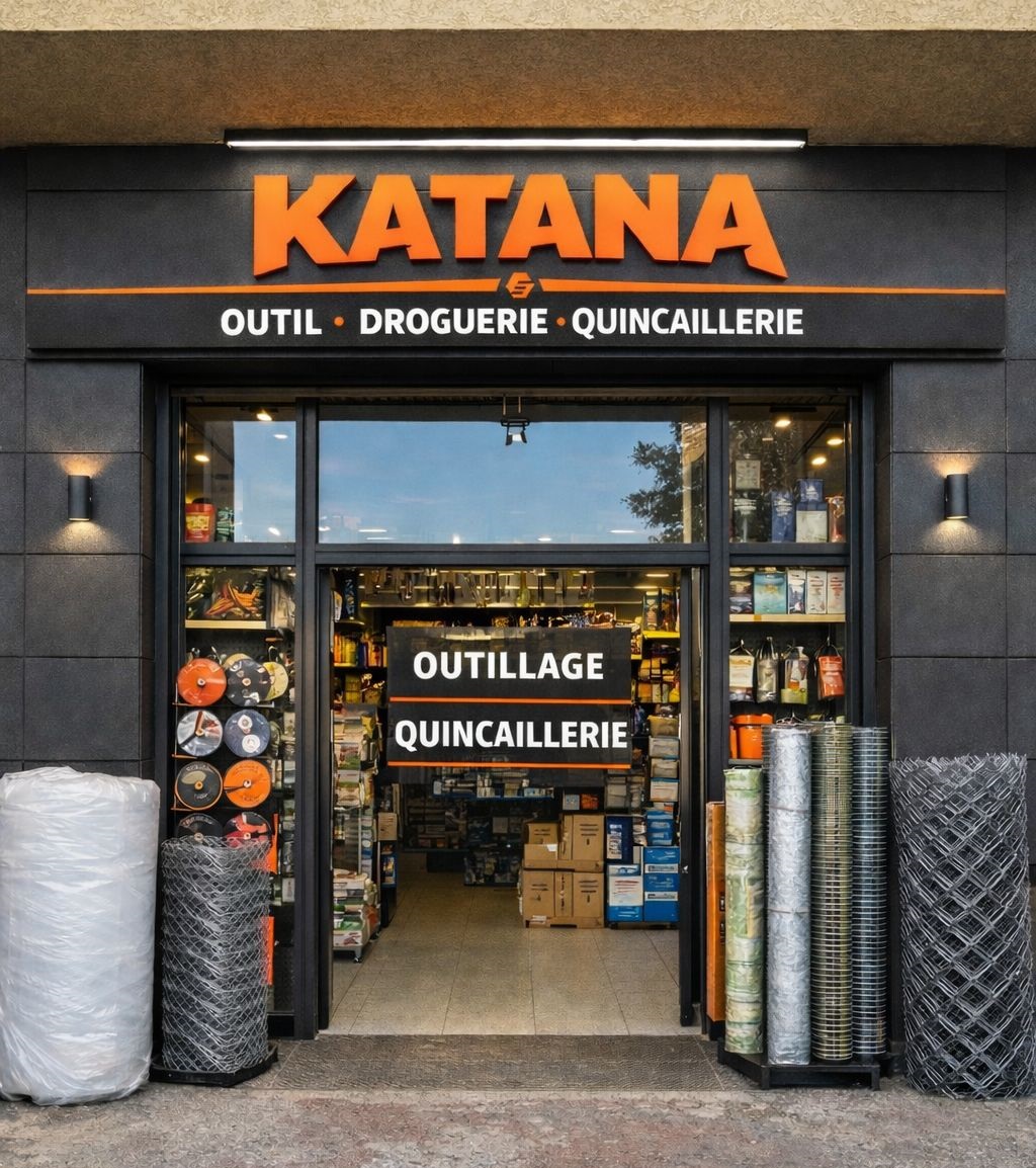Devanture du magasin OUTIL KATANA à Tanger